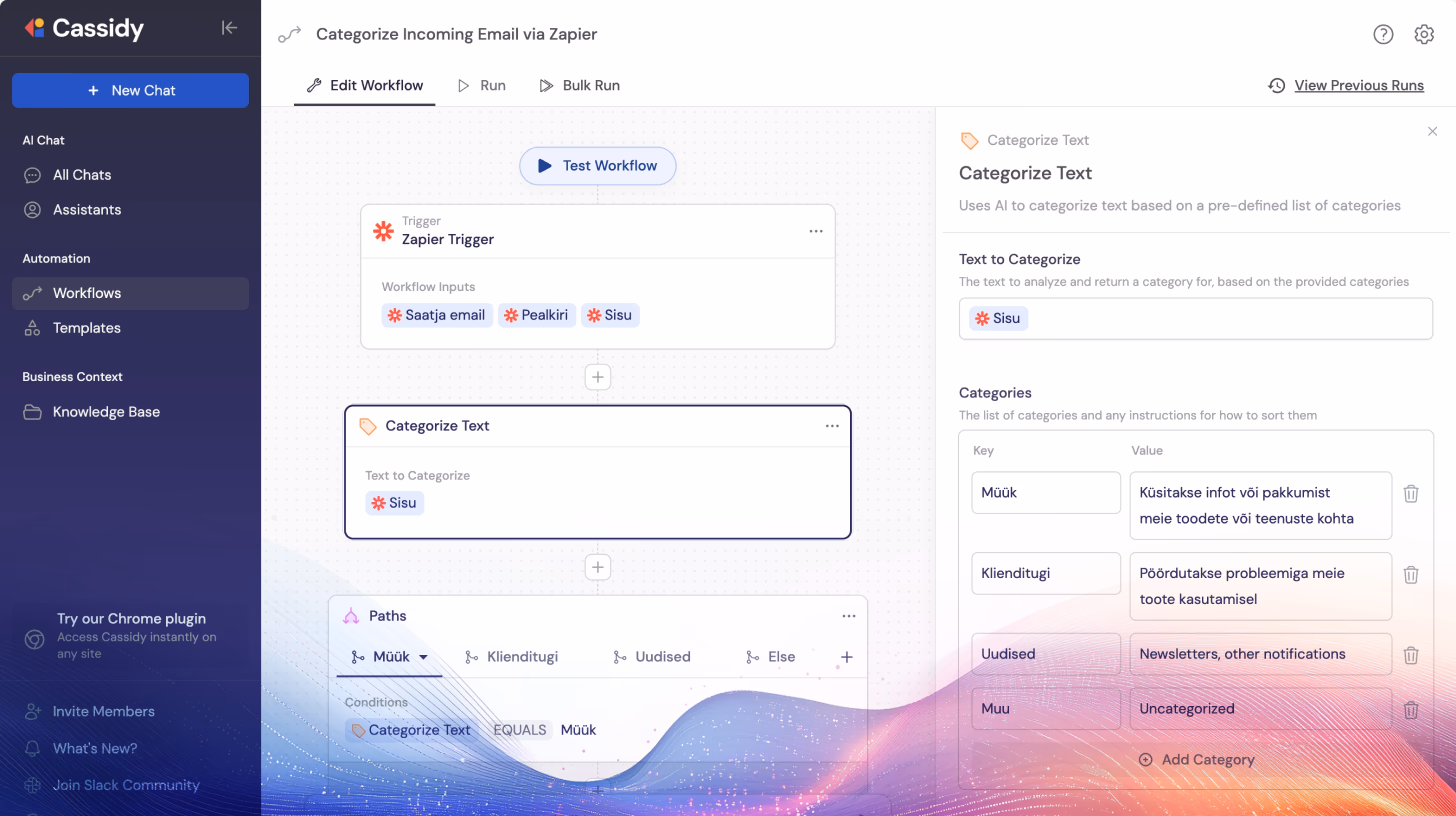 Kuidas luua automaatne töövoog Gmailist Cassidy AI-sse kasutades Zapieri?
